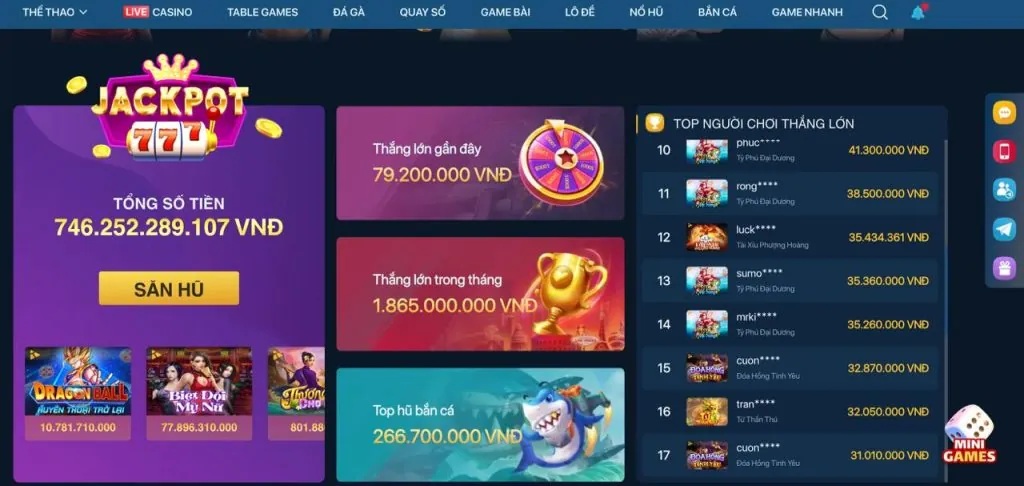 Giao diện ứng dụng vn6 win mượt mà trên điện thoại
